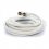 Ultralink UHRG66C RG6 Coaxial Cable W/F Connector White (6FT)