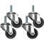 Sanus CA6CK Caster Kit for Stackable Open Frame AV Racks up to 600 lb Capacity