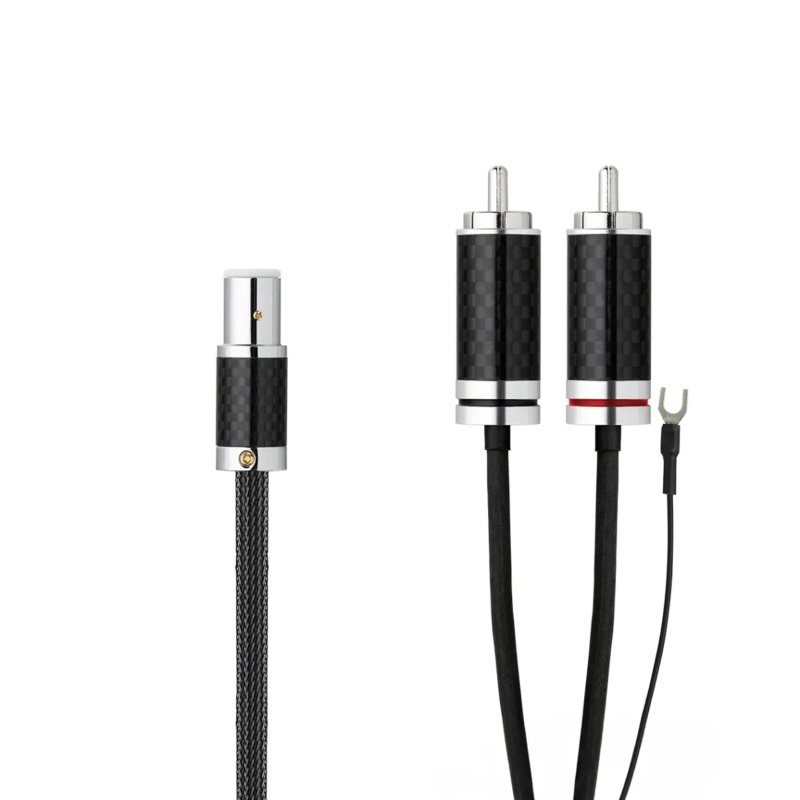 Pro-Ject Connect it Phono RS 5 Pin DIN to RCA Cable Pure Silver Audio Interconnect Cable 1.23m