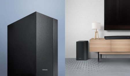Description image for Samsung HW-M4500 2.1-Channel Curved Soundbar System with Wireless Subwoofer BLACK