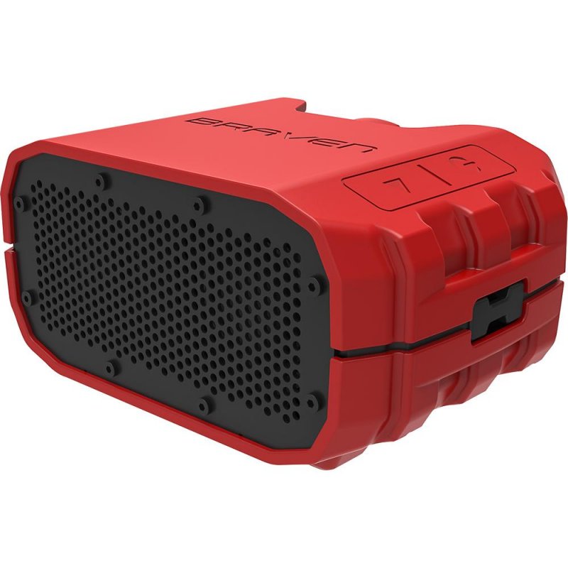 Braven BRV-1 Portable Waterproof Wireless Bluetooth Speaker w 12 Hour Built-In Battery RED