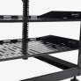Sanus CFR1610-B1 10U Stackable Open Frame AV Rack Network Rack Wall or Floor Mount BLACK