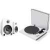 Kanto OBI3 2nd Gen Turntable and YU4 Powered Speaker Bundle MATTE WHITE with Open Box Speakers