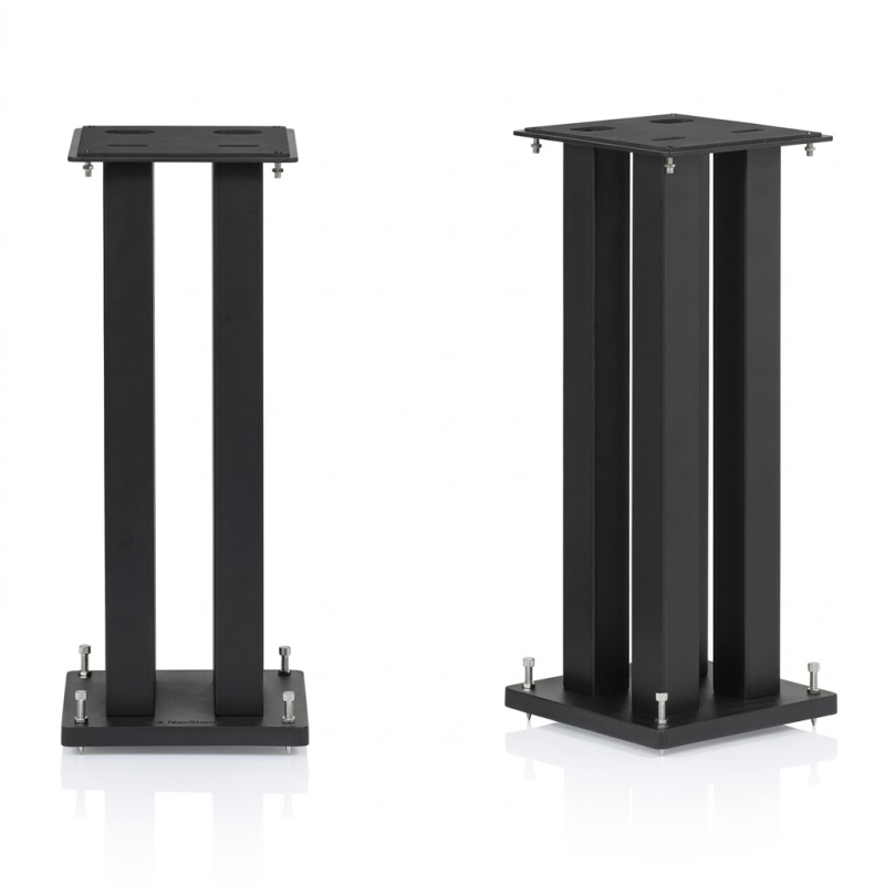 NorStone Stylum Square Speakers Stands (Pair) BLACK SATIN