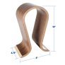 Asona Real Wood Veneer Headphone Stand WALNUT
