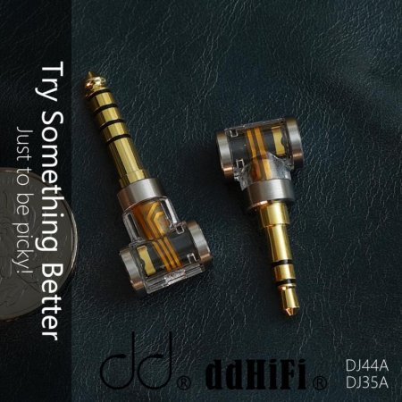 Description image for ddHifi DJ35A 2.5mm Female Balanced to 3.5mm Male Stereo Audio Adaptor