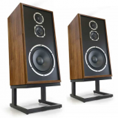 KLH Audio Model Five Floorstanding Speaker by Henry Kloss (Pair) WALNUT