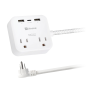Ultralink ULPSP2 Performance Surge Protector 2 Outlet with USB-C & USB Charging WHITE