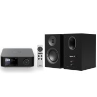 WiiM Amp Ultra & Kanto TUK Passive 2nd Gen Hi-Res Streaming Stereo System Bundle SPACE GRAY / MATTE BLACK