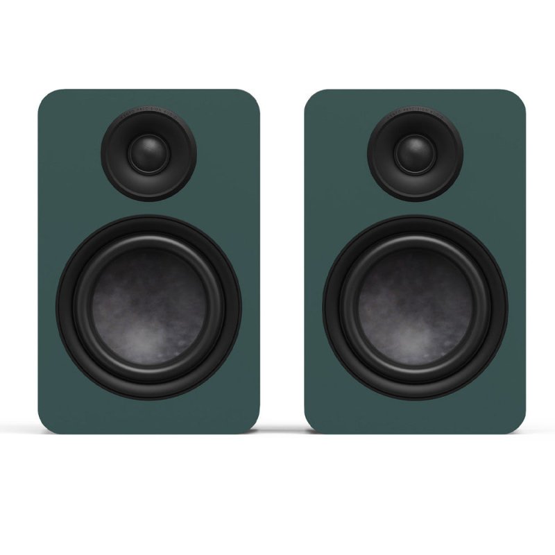 Kanto Living YU6 Passive 2nd Gen Passive Bookshelf Speakers with 1-Inch Silk Dome Tweeter and 5.25-Inch Abaca-Reinforced Woofer GREEN