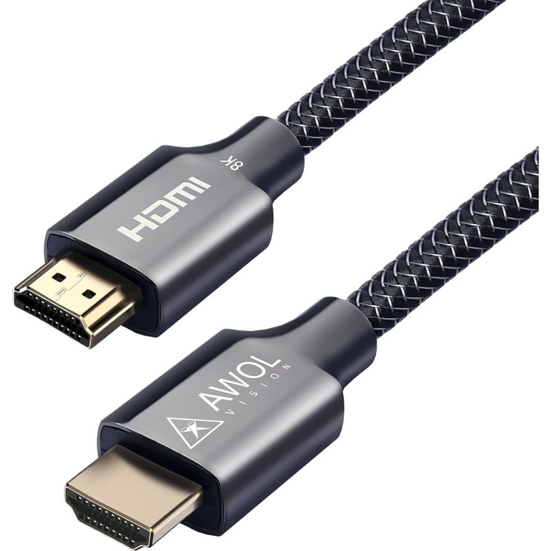 AWOL Vision 8K HDMI Cable 2m 8K Ultra High Speed HDMI Cable