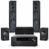 PSB Imagine T54 & Alpha C10 / P3 with Onkyo TX-NR7100 5-Channel Home Theater Speaker System Bundle BLACK