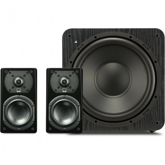 SVS Prime Satellite 2.1-Channel Home Theater Speaker System BLACK ASH SVS Prime Satellite 2.1-Channel Home Theater Speaker System BLACK ASH