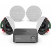 WiiM Amp PRO Streaming Amplifier & 4x Klipsch CS16CSM In-Ceiling Speaker Bundle SPACE GRAY