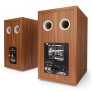 Bluesound NODE ICON Hi-Res Wireless Music Streamer with Triangle Borea BR03 CONNECT Powered Bookshelf Speakers Bundle BLACK/OAK