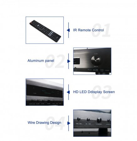 Description image for Tonewinner AT-300 Dolby Atmos 16 Channels AV Processor BLACK