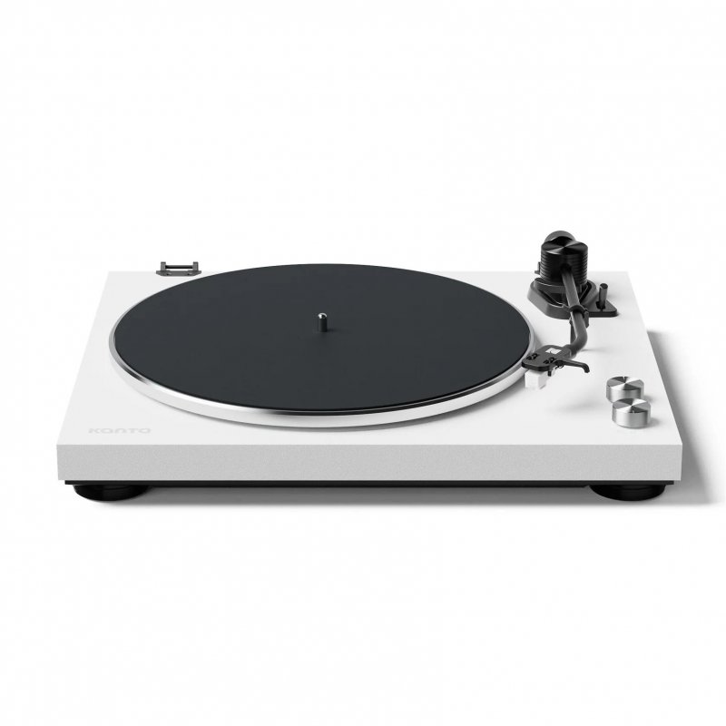 Kanto OBI3 Belt-Drive Turntable with Bluetooth &amp; Phono Preamp WHITE