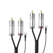 Pro-Ject Connect it Phono S RCA to RCA Audio Interconnect Cable with Ground Wire 1.23m