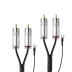 Pro-Ject Connect it Phono S RCA to RCA Audio Interconnect Cable with Ground Wire 1.23m
