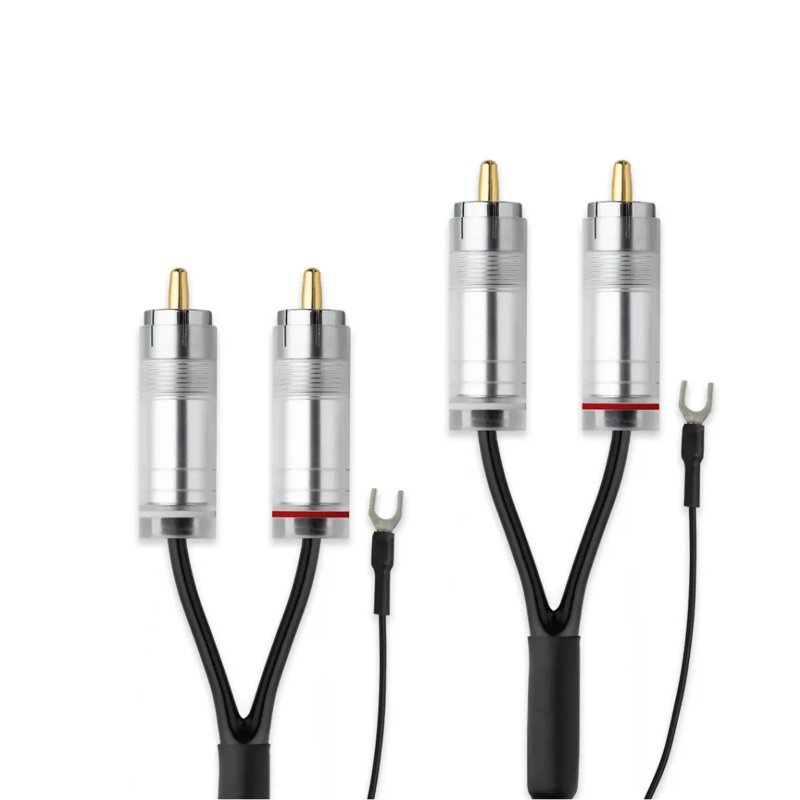 Pro-Ject Connect it Phono S RCA to RCA Audio Interconnect Cable with Ground Wire 1.23m