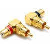UltraLink UL05242 Short Body Right Angle RCA Adapter (Set of 2)