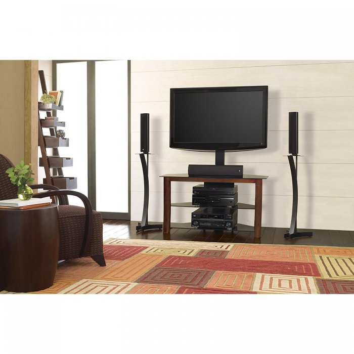 Bell'O TP-4501 Triple Play Universal Flat TV Swivel Mounting System for up to 55" CHERRY - Click Image to Close