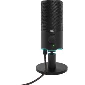 JBL Quantum Stream USB Dual Condenser Gaming Microphone BLACK
