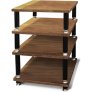 NorStone STÄBBL Hi-Fi 4-Shelf Rack with Bamboo Shelves SATIN BLACK