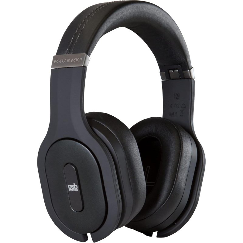 PSB M4U 8 MKII Premium Wireless Active Noise Cancelling Headphones BLACK