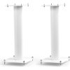 NorStone Stylum 1 Speaker Stands with Adjustable Spikes and Cable Management (Pair) WHITE SATIN