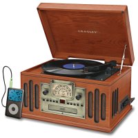 Crosley CR704 PA 'Musician' CD & 3-Speed Record Player (Paprika)