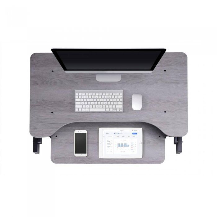 Rocelco DADR 37-Inch Deluxe Adjustable Desk Riser GREY - Click Image to Close