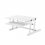 Rocelco EADR Sit-To-Stand 37-Inch Adjustable Desk Riser WHITE