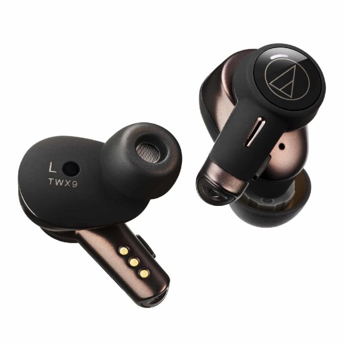 Audio-Technica ATH-TWX9 Innovative Wireless Earphone with Digital Hybrid - Click Image to Close