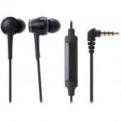 Audio Technica ATH-CKR70iSBK In-Ear High-Resolution Headphones with Mic & Control Black