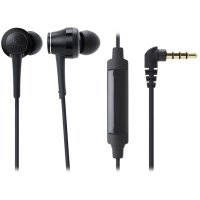 Audio Technica ATH-CKR70iSBK In-Ear High-Resolution Headphones with Mic & Control Black