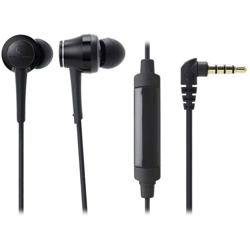 Audio Technica ATH-CKR70iSBK In-Ear High-Resolution Headphones with Mic & Control Black