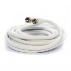 UltraLink UHRG625C RG6 Coaxial Cable F Connector WHITE (25FT)