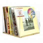 NorStone High Density Plexiglass Vinyl LP Vertical Organizer Rack BAMBOO