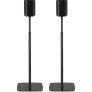 Flexson FLXS1AFS2021 Adjustable Floorstand Speaker for Sonos One Play:1 BLACK (Pair)