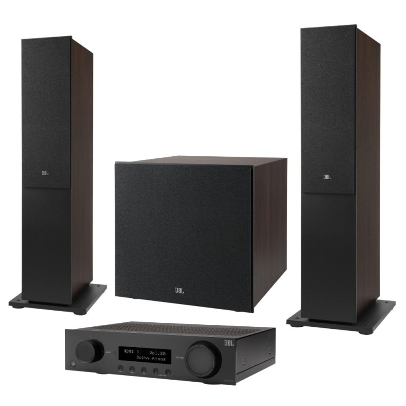 JBL MA710 Stage 2 260F & 220P Home Theater System Bundle BLACK