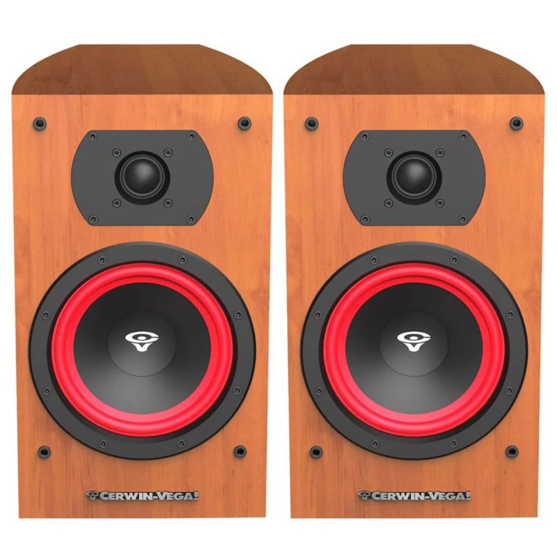 Cerwin Vega LA165 6.5-Inch 2-Way Bookshelf Speaker (Pair) COGNAC