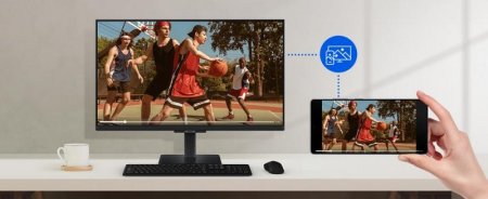 Description image for Samsung 32-Inch Smart Monitor M5 (M50D Series) – Full HD, HDR10, Smart TV Apps, Tizen OS