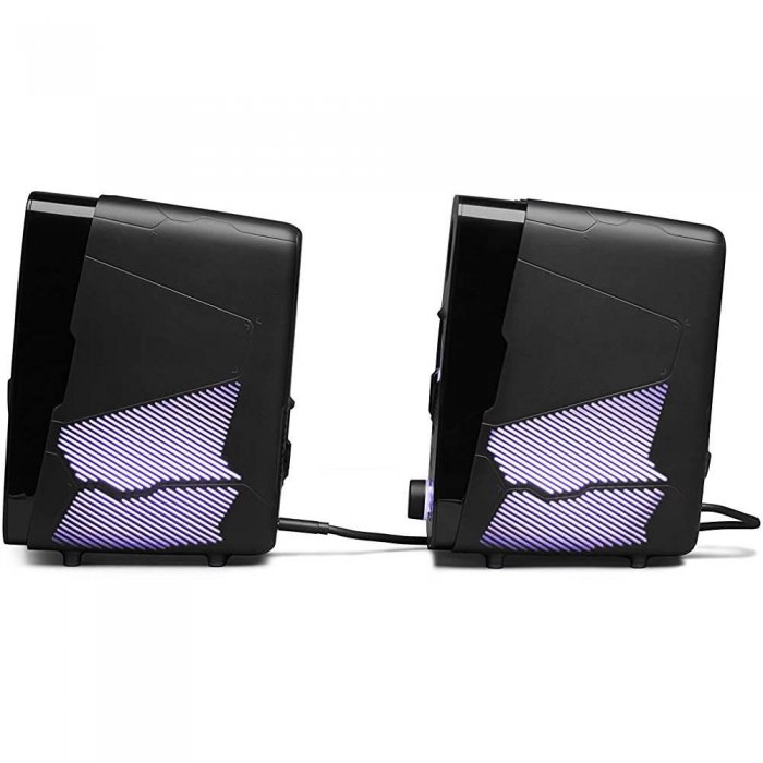 JBL Quantum Duo Gaming w/ RGB Lighting Speakers BLACK - Click Image to Close