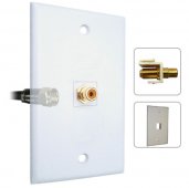 Legend Keystone Wall Plate Insert-Mounted single RCA