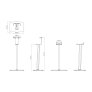 FLEXSON Froor Stand for SONOS FIVE &amp; PLAY:5 (Each) WHITE