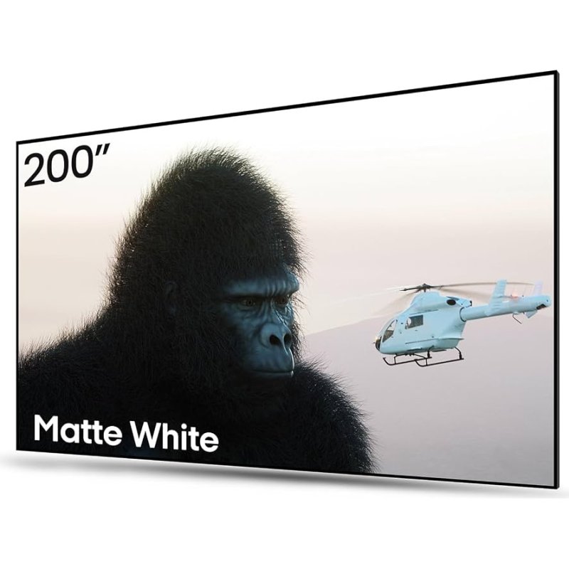AWOL Vision Matte White 200 Inch Manual Projection Screen