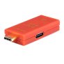 iFi Audio iDefender+CC USB-C to USB-C Ground Noise (Buzz/Hum) Eliminator RED
