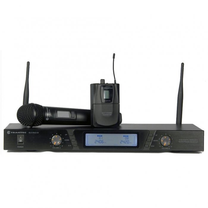 TOA Canada S2.4 BBX Digital Wireless Dual Microphone System with two Beltpack Transmitters - Click Image to Close