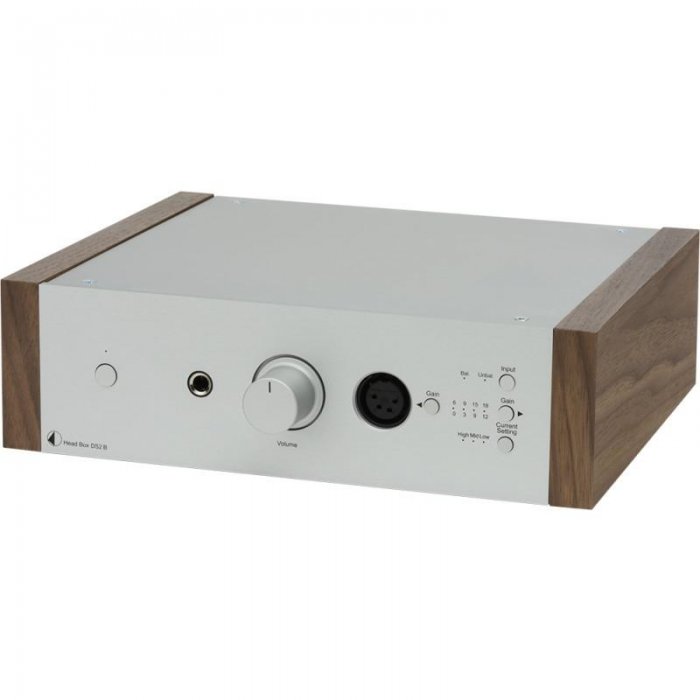 Pro-Ject PJ71654474 Head Box DS2 Amplifier SILVER/WALNUT - Click Image to Close